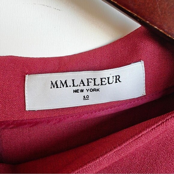 M.M. LaFleur Jeanette Dress Size 10 Brick Red - Picture 6 of 11